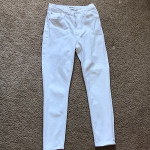 White high rise agolde jeans LIKE NEW